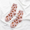 2023 New Cartoon Women's Breathable Cotton Socks Cute Cute fruit Lovely Pattern Girl Sock Combed of Pure Cotton Female Socks